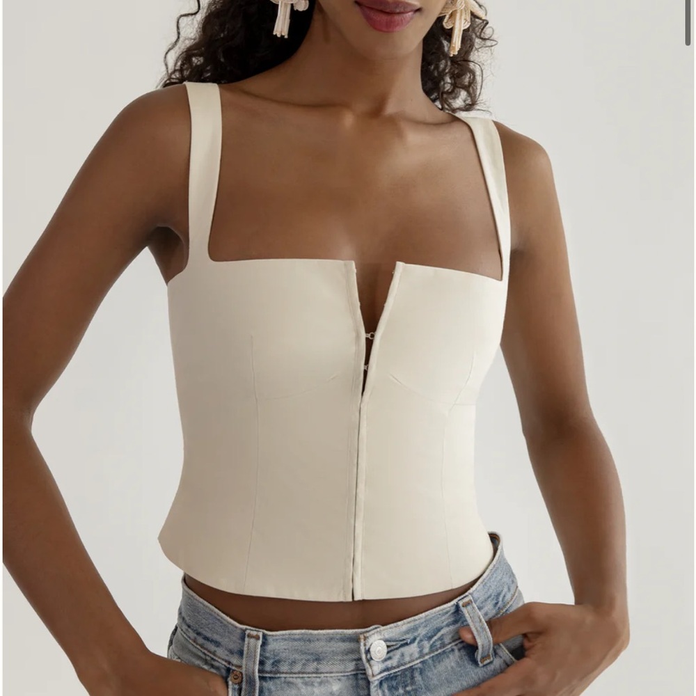 Orseund Iris Minimal Bustier Antique Cream XXS